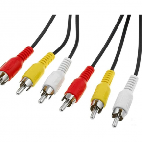 3RCA to 3RCA Cable black