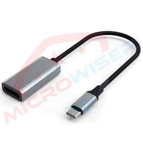 Metal USB C to DP Female Adapter