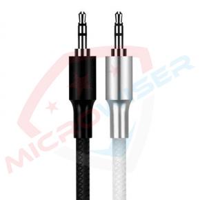 Metal shell AUX Cable BLACK WHITE