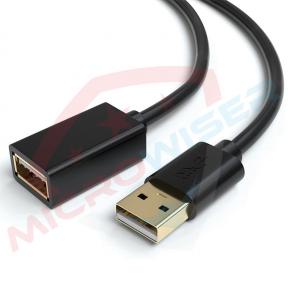 USB Male to Female Cable Black