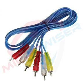 3RCA to 3RCA Transparent Cable