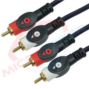 2RCA to 2RCA Cable Black