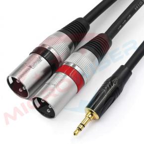 3.5mm to 2 XLR Cable