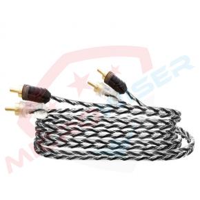 Transparent 2RCA To 2RCA Cable