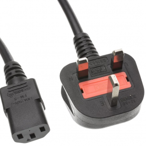 UK Type Power Cord With 3 pin Tail